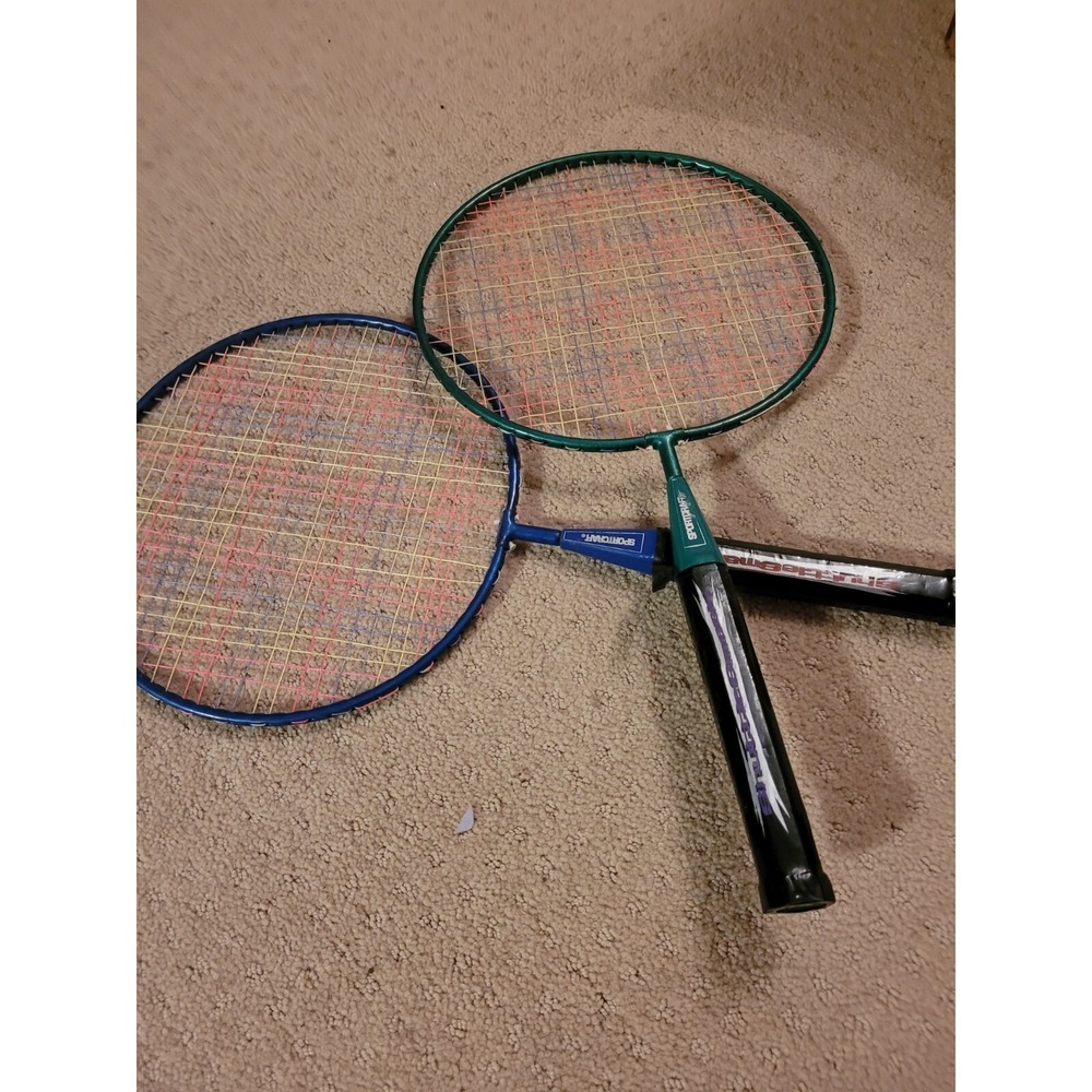Vintage Shuttle Smash Badminton Rackets